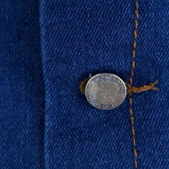 A-line Denim Skirt Button Front Mini Blue Jean Estimated Size XXS - Picture 3 of 5